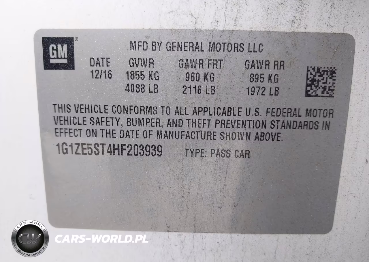 2017 Chevrolet Malibu 1Lt VIN:1G1ZE5ST4HF203939 - 9