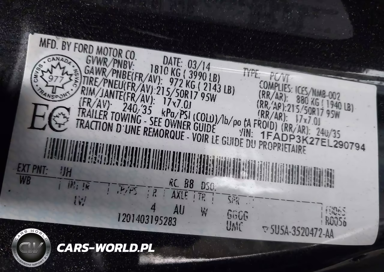 2014 Ford Focus Se VIN:1FADP3K27EL290794 - 9