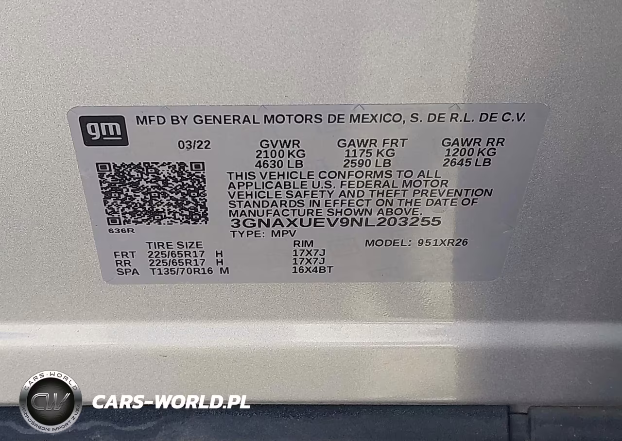 2022 Chevrolet Equinox Awd Lt VIN:3GNAXUEV9NL203255 - 9