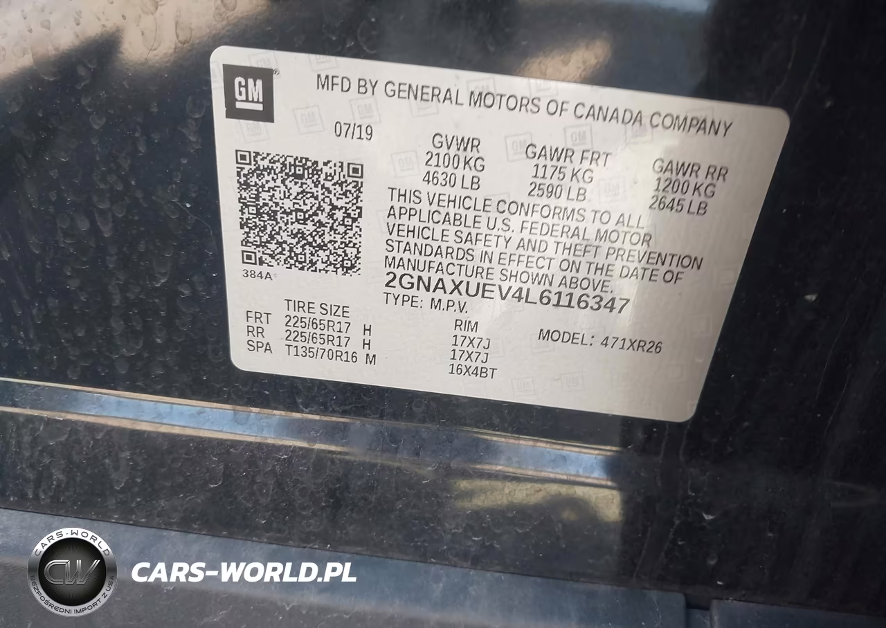 2020 Chevrolet Equinox Awd Lt 1.5L Turbo VIN:2GNAXUEV4L6116347 - 9