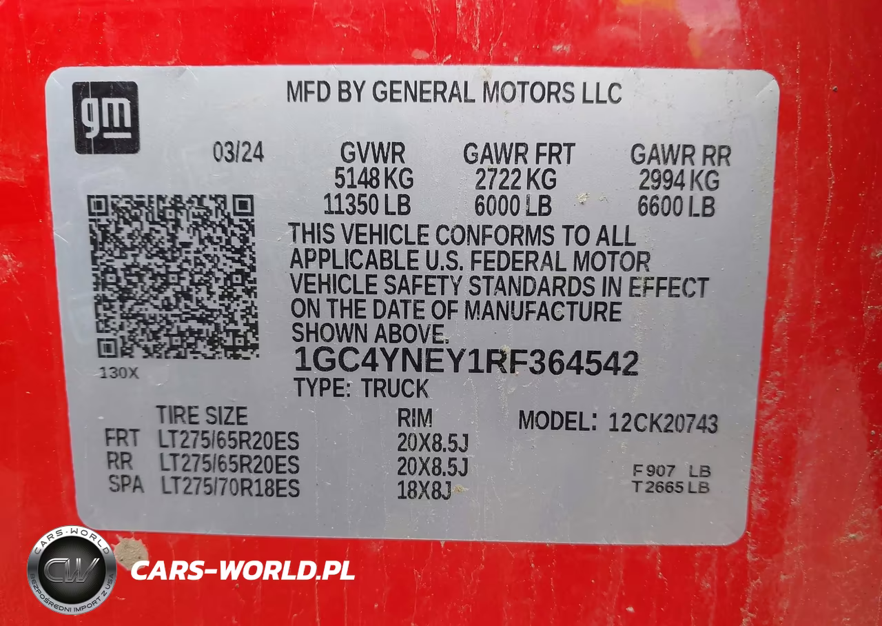 2024 Chevrolet Silverado 2500Hd VIN:1GC4YNEY1RF364542 - 9