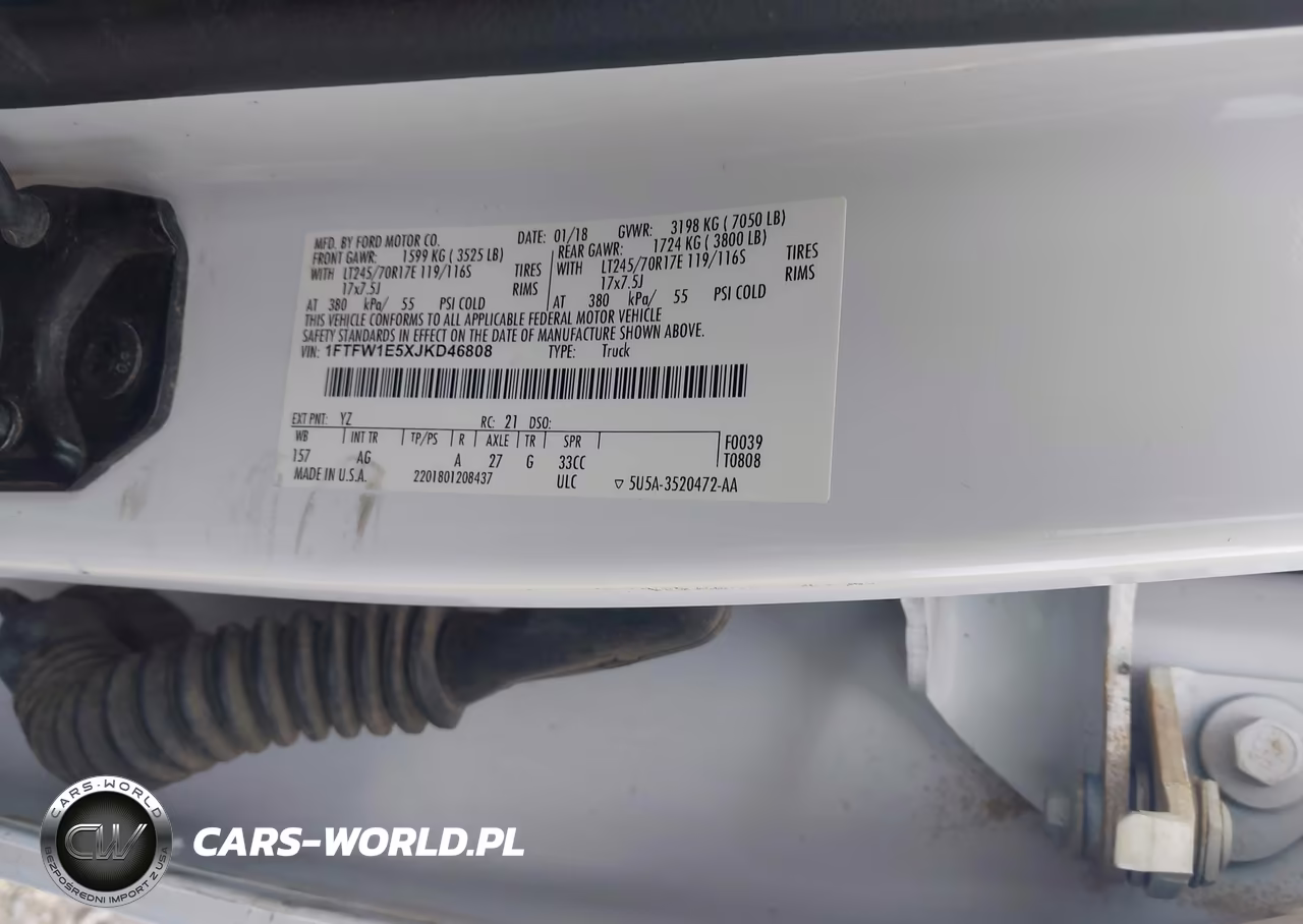 2018 Ford F-150 Xl VIN:1FTFW1E5XJKD46808 - 9