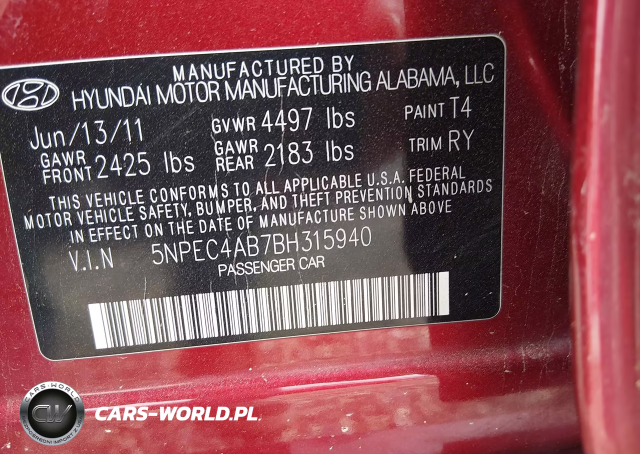 2011 Hyundai Sonata Se 2.0T VIN:5NPEC4AB7BH315940 - 9