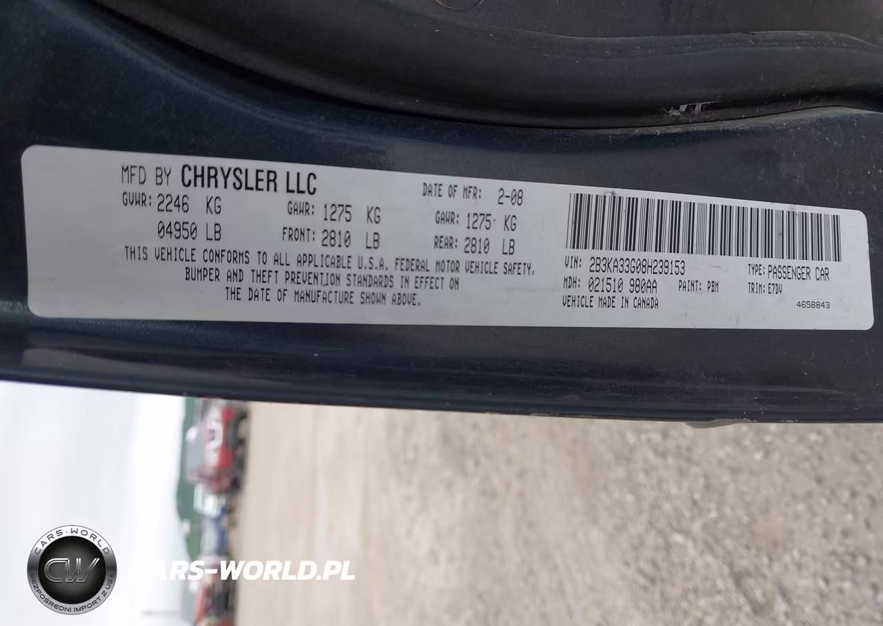 2008 Dodge Charger Sxt VIN:2B3KA33G08H239153 - 9