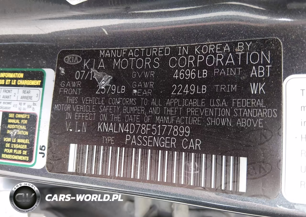 2015 Kia Cadenza Premium VIN:KNALN4D78F5177899 - 9