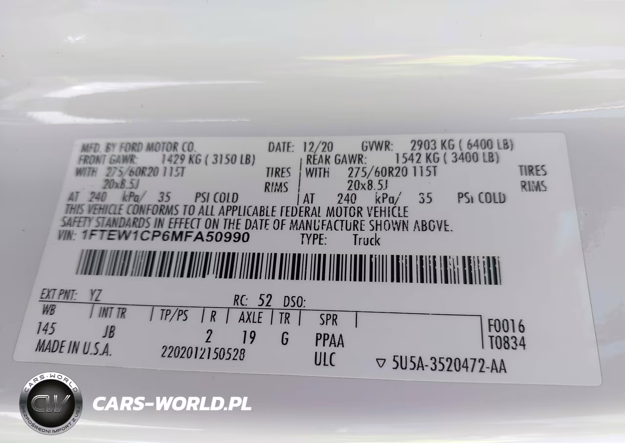 2021 Ford F-150 Xl VIN:1FTEW1CP6MFA50990 - 9