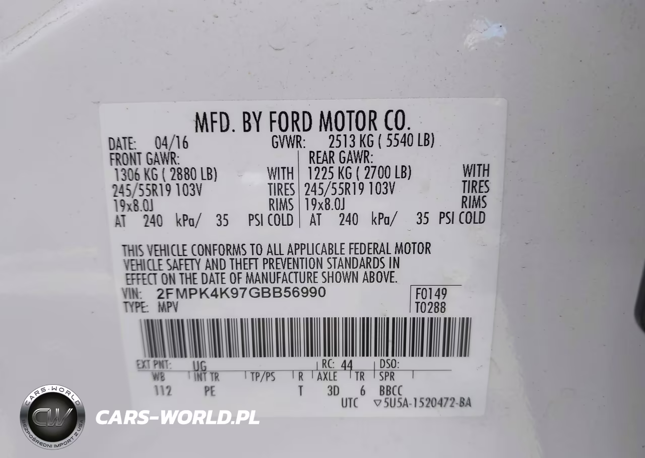 2016 Ford Edge Titanium VIN:2FMPK4K97GBB56990 - 9