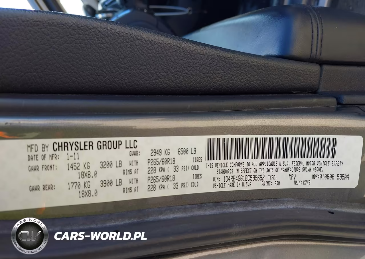 2011 Dodge Durango Crew VIN:1D4RE4GG1BC599692 - 9