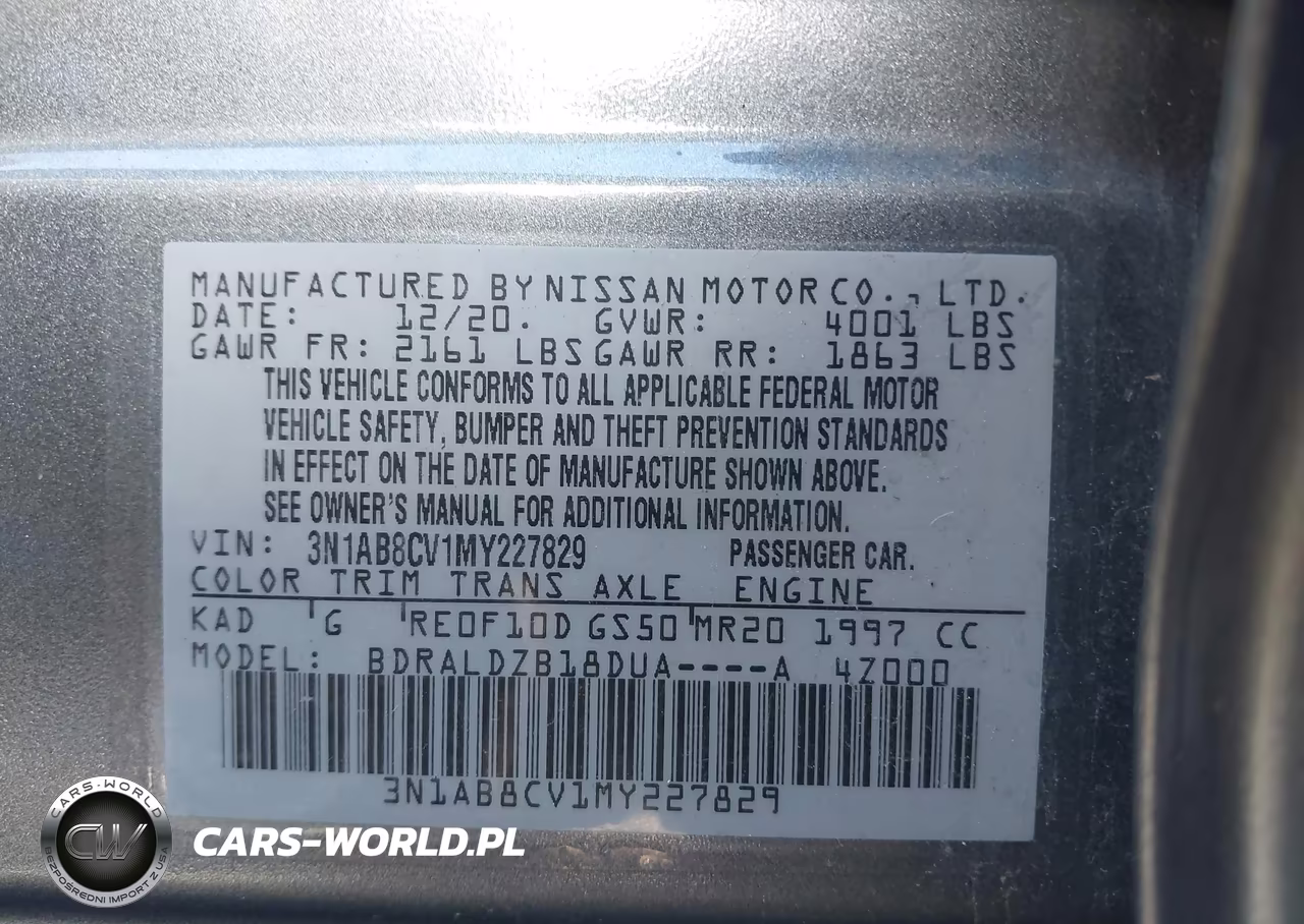 2021 Nissan Sentra Sv Xtronic Cvt VIN:3N1AB8CV1MY227829 - 9