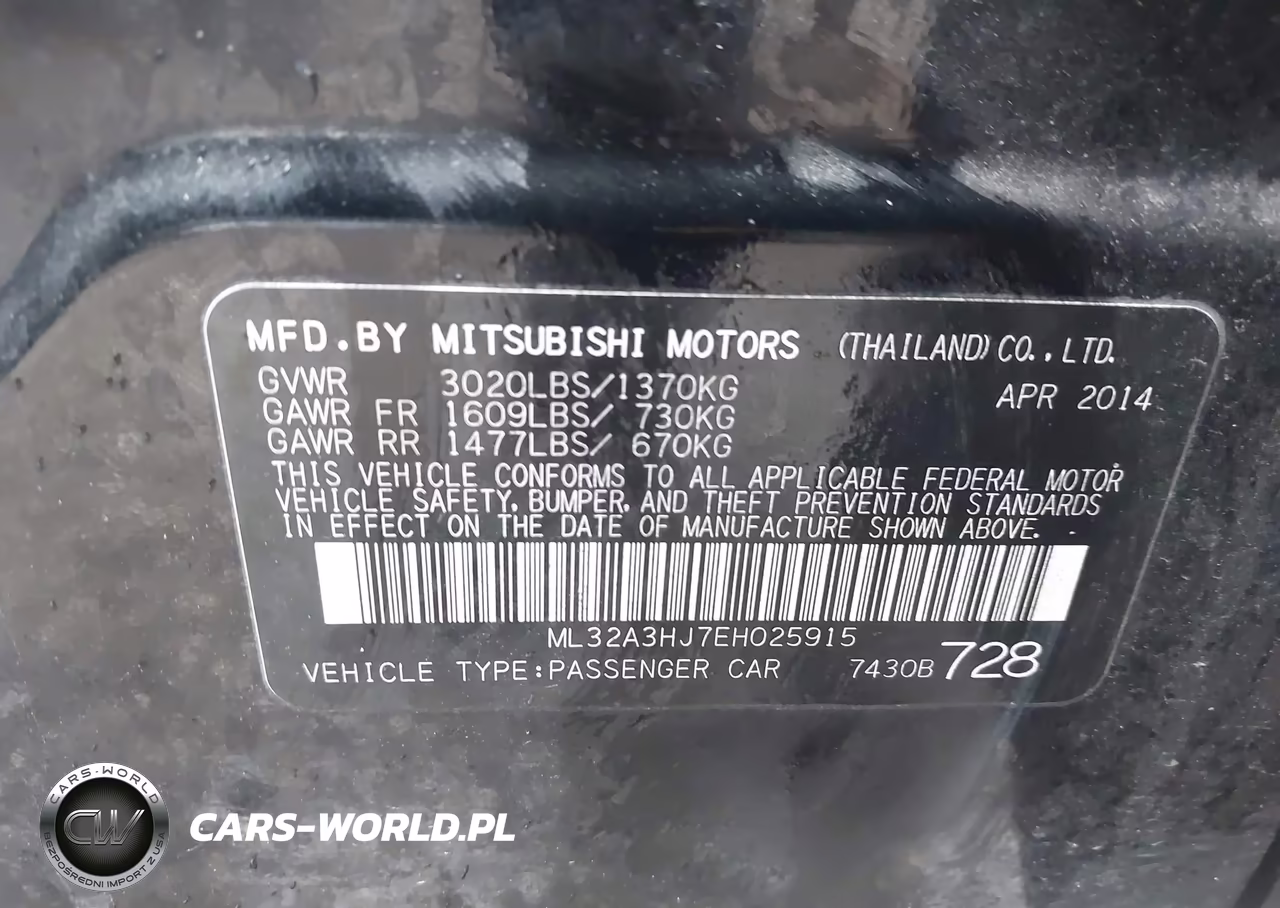 2014 Mitsubishi Mirage De VIN:ML32A3HJ7EH025915 - 9