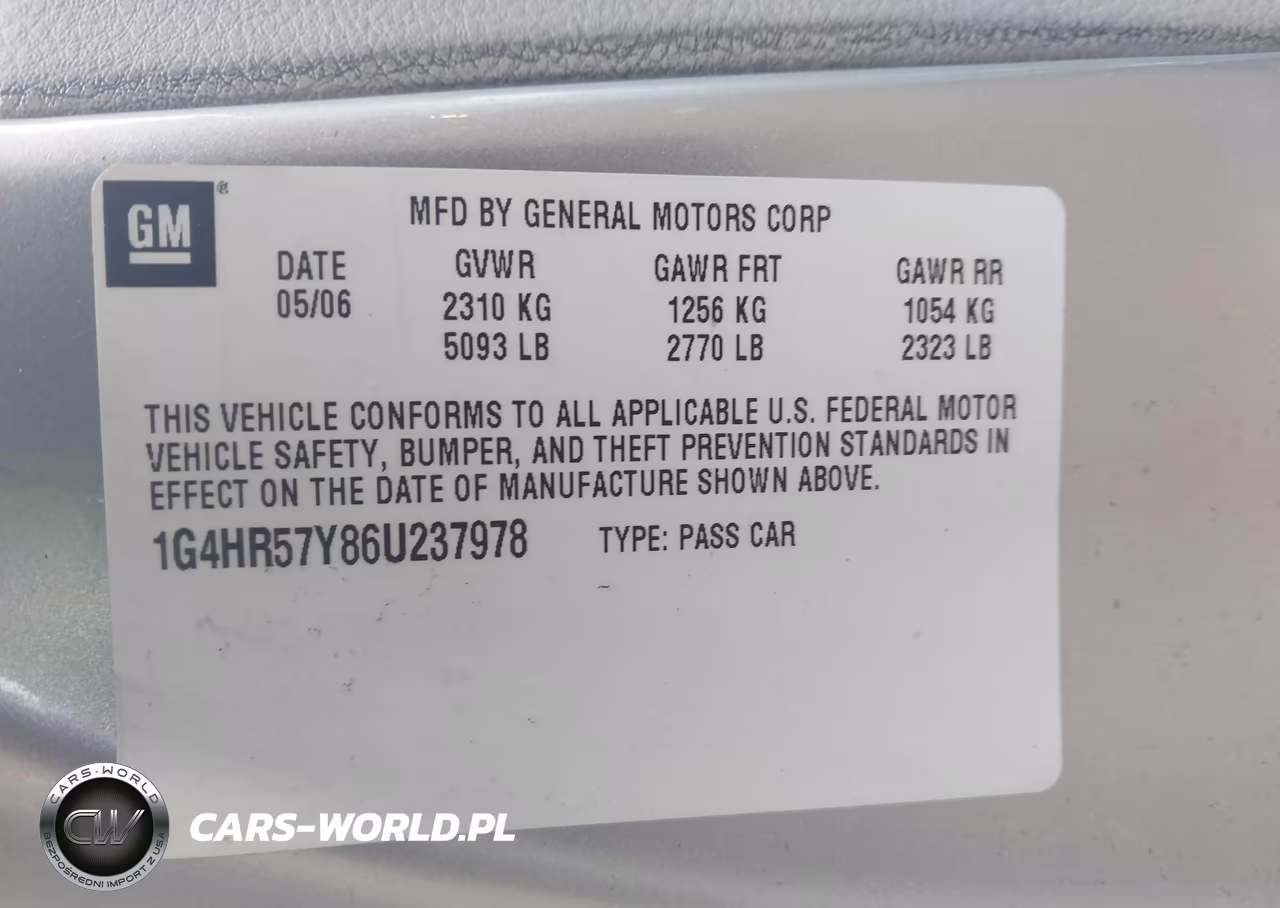 2006 Buick Lucerne Cxl VIN:1G4HR57Y86U237978 - 9