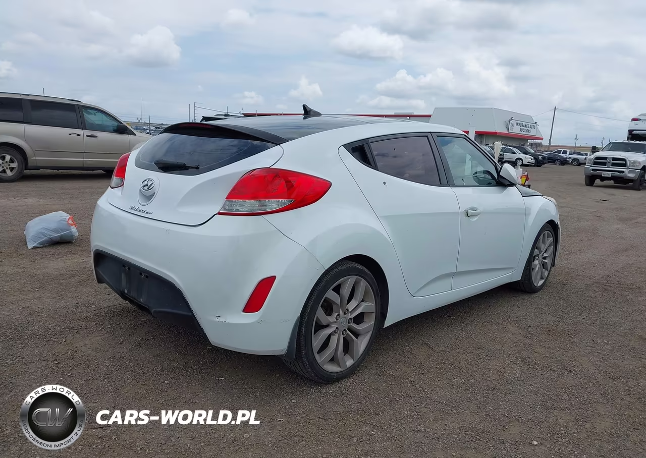 2013 Hyundai Veloster Base W-Gray VIN:KMHTC6AD8DU108384 - 4