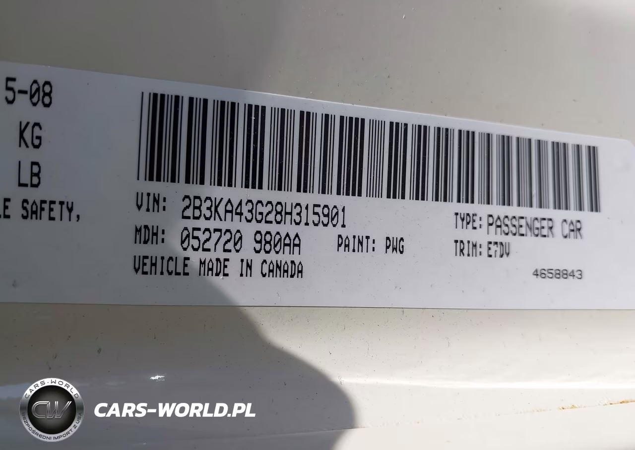 2008 Dodge Charger VIN:2B3KA43G28H315901 - 9