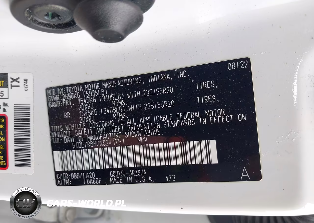 2022 Toyota Highlander Xse VIN:5TDLZRBH0NS241751 - 9