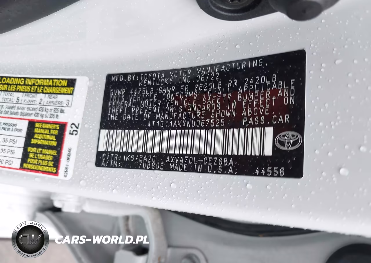 2022 Toyota Camry Se VIN:4T1G11AKXNU067525 - 9