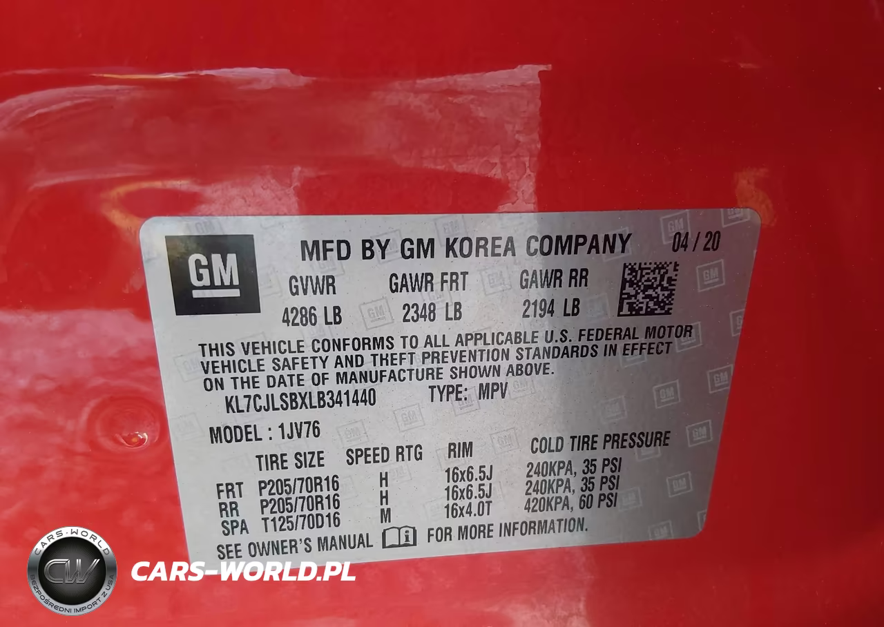 2020 Chevrolet Trax Fwd Lt VIN:KL7CJLSBXLB341440 - 9