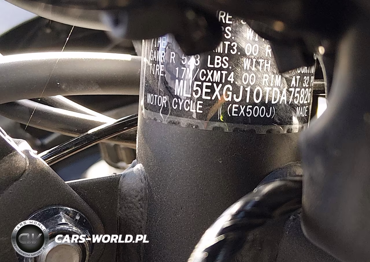 2026 Kawasaki Ex500 A-B VIN:ML5EXGJ10TDA75826 - 10