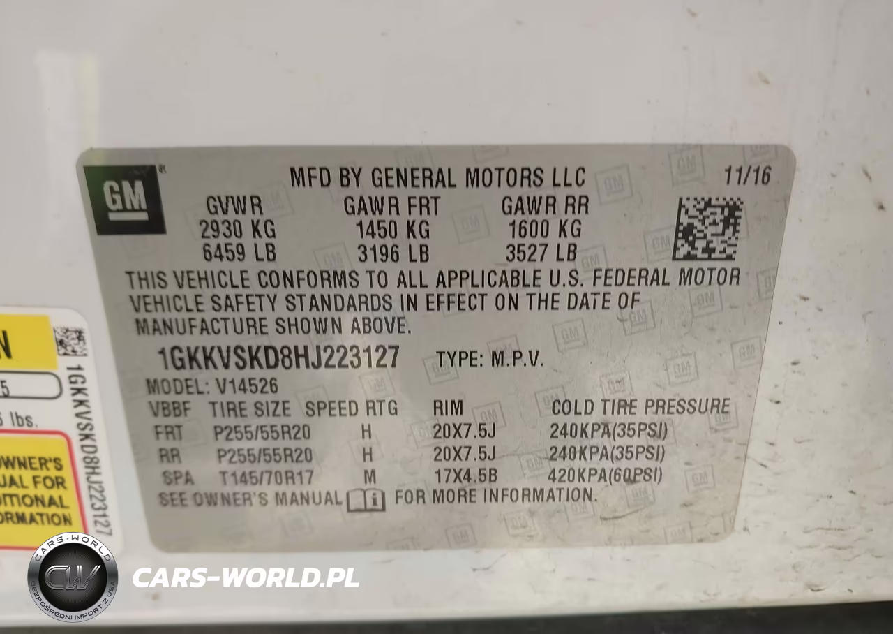 2017 GMC Acadia Limited VIN:1GKKVSKD8HJ223127 - 9