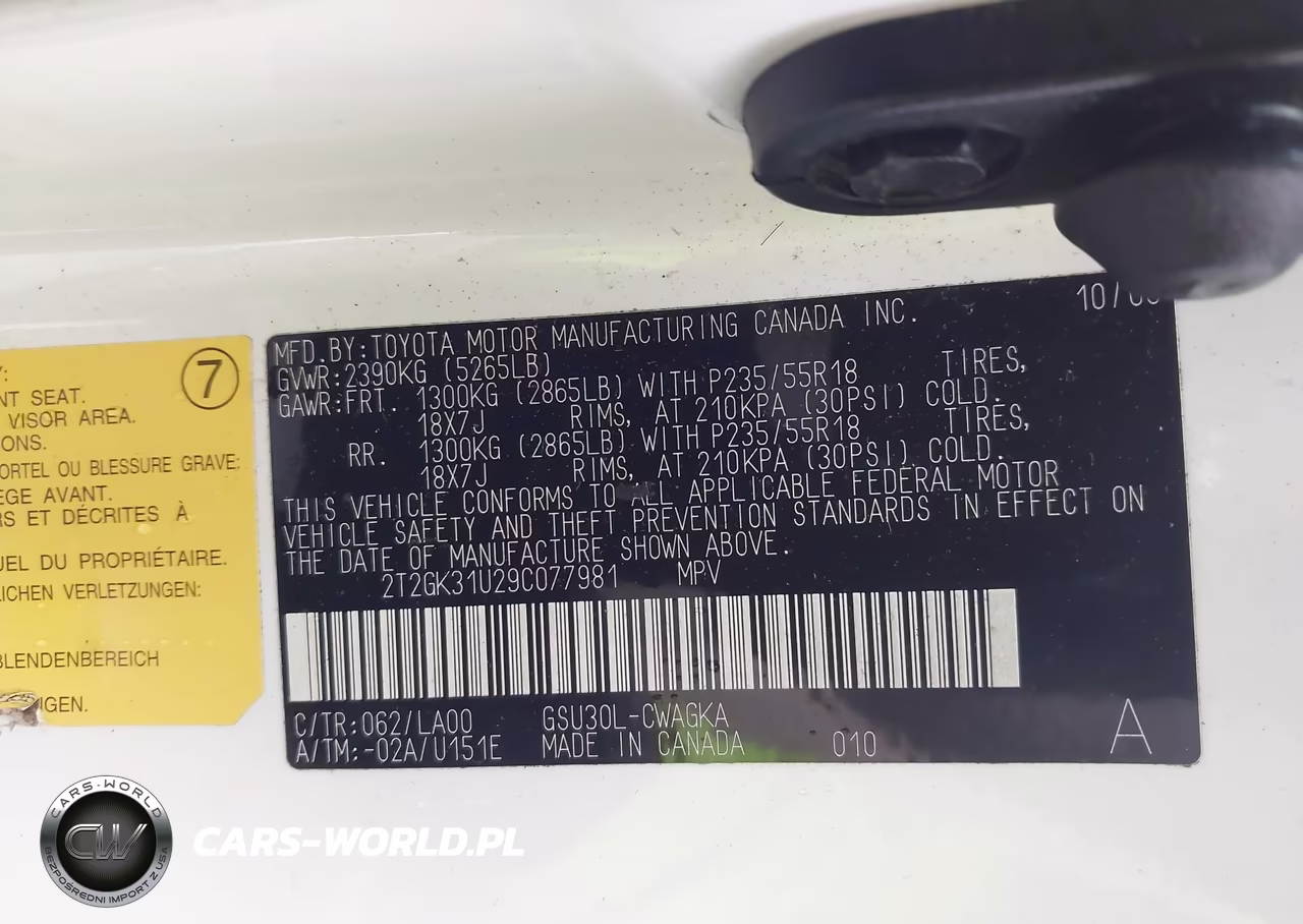 2009 Lexus Rx 350 VIN:2T2GK31U29C077981 - 9