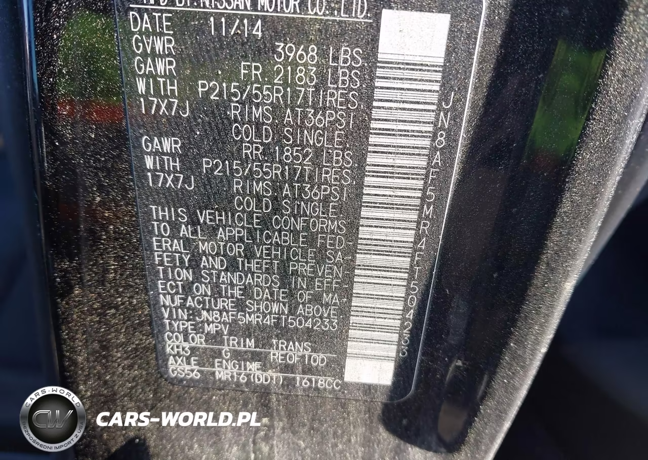 2015 Nissan Juke Sv VIN:JN8AF5MR4FT504233 - 9