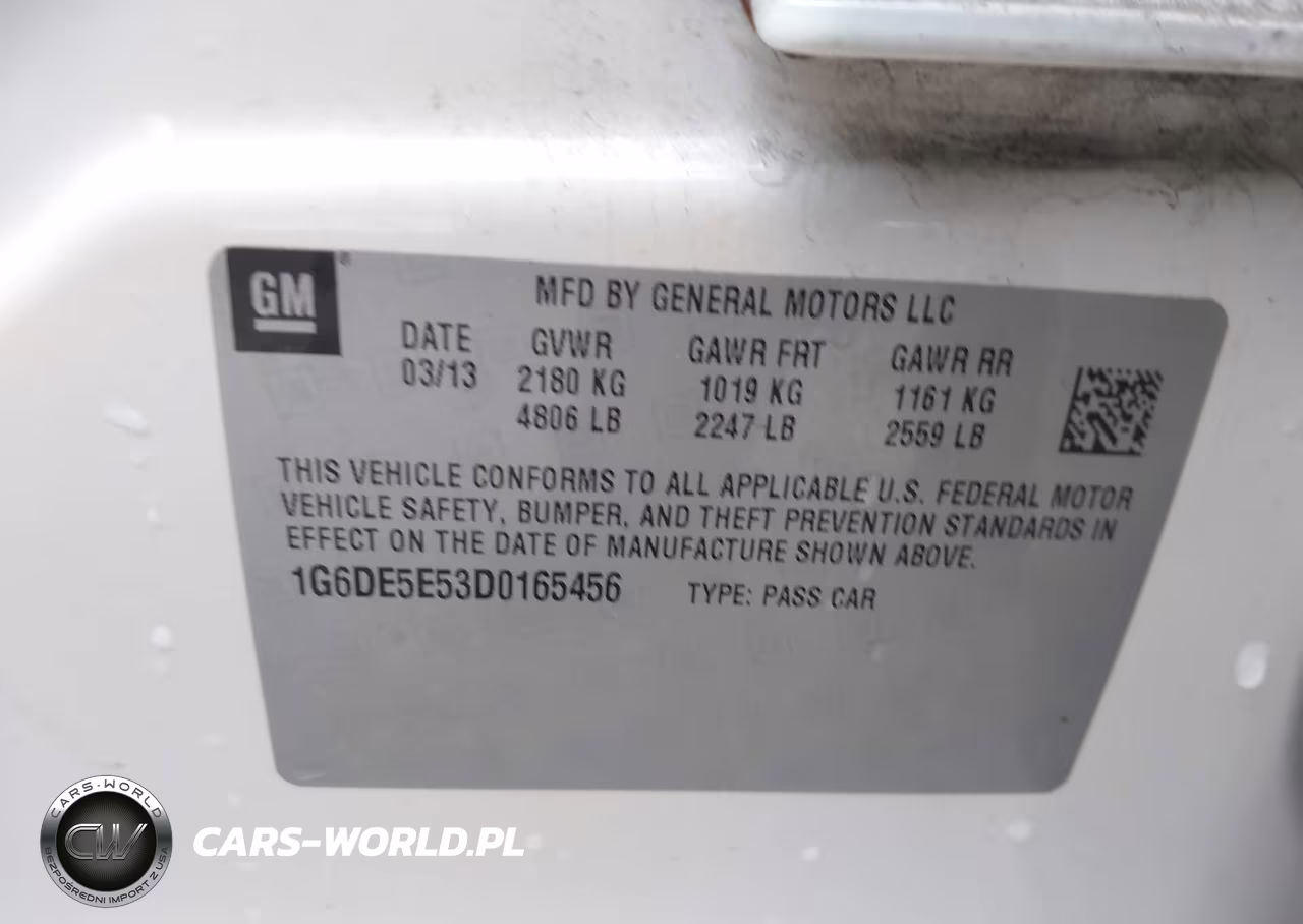 2013 Cadillac Cts Luxury VIN:1G6DE5E53D0165456 - 9