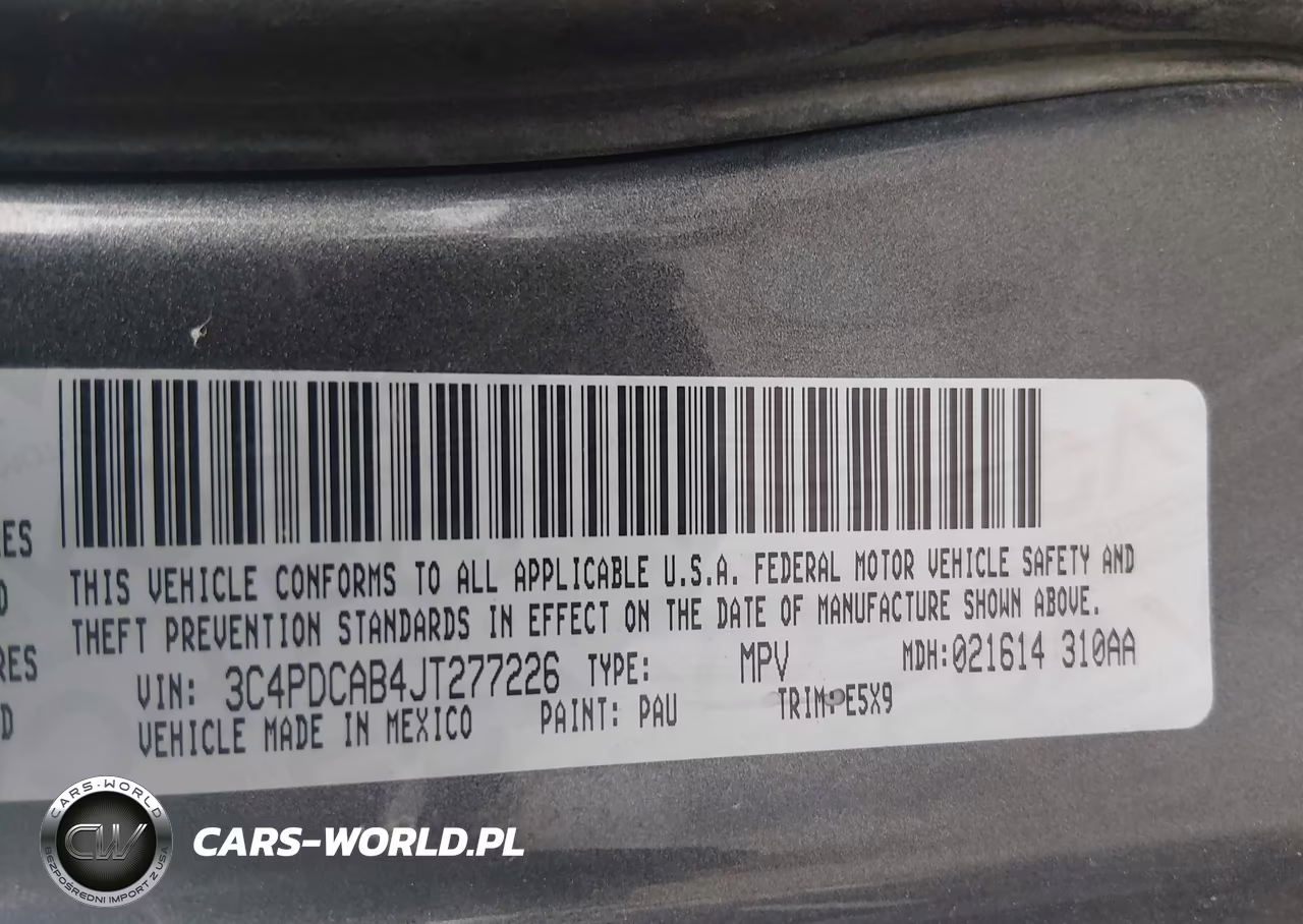 2018 Dodge Journey Se VIN:3C4PDCAB4JT277226 - 9
