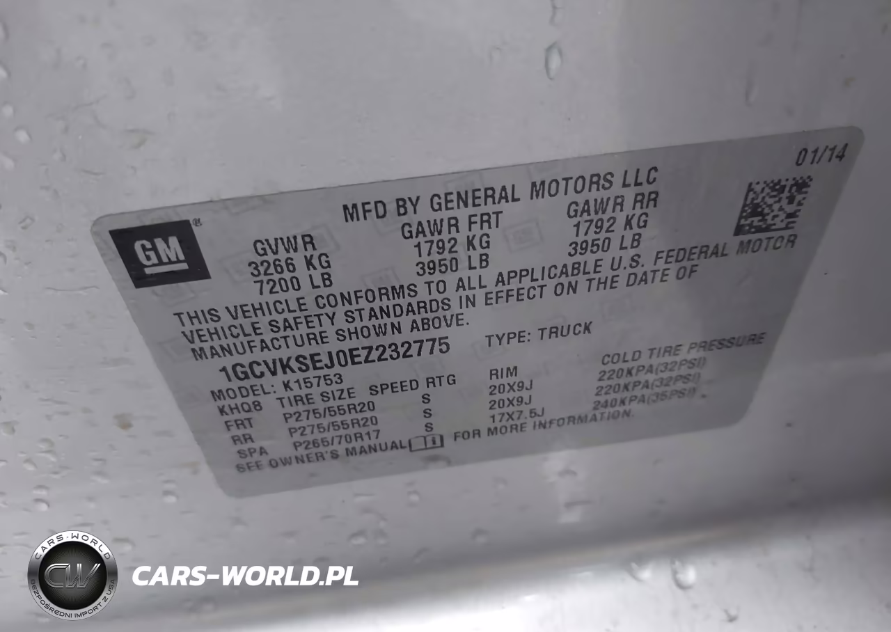 2014 Chevrolet Silverado 1500 2Lz VIN:1GCVKSEJ0EZ232775 - 9