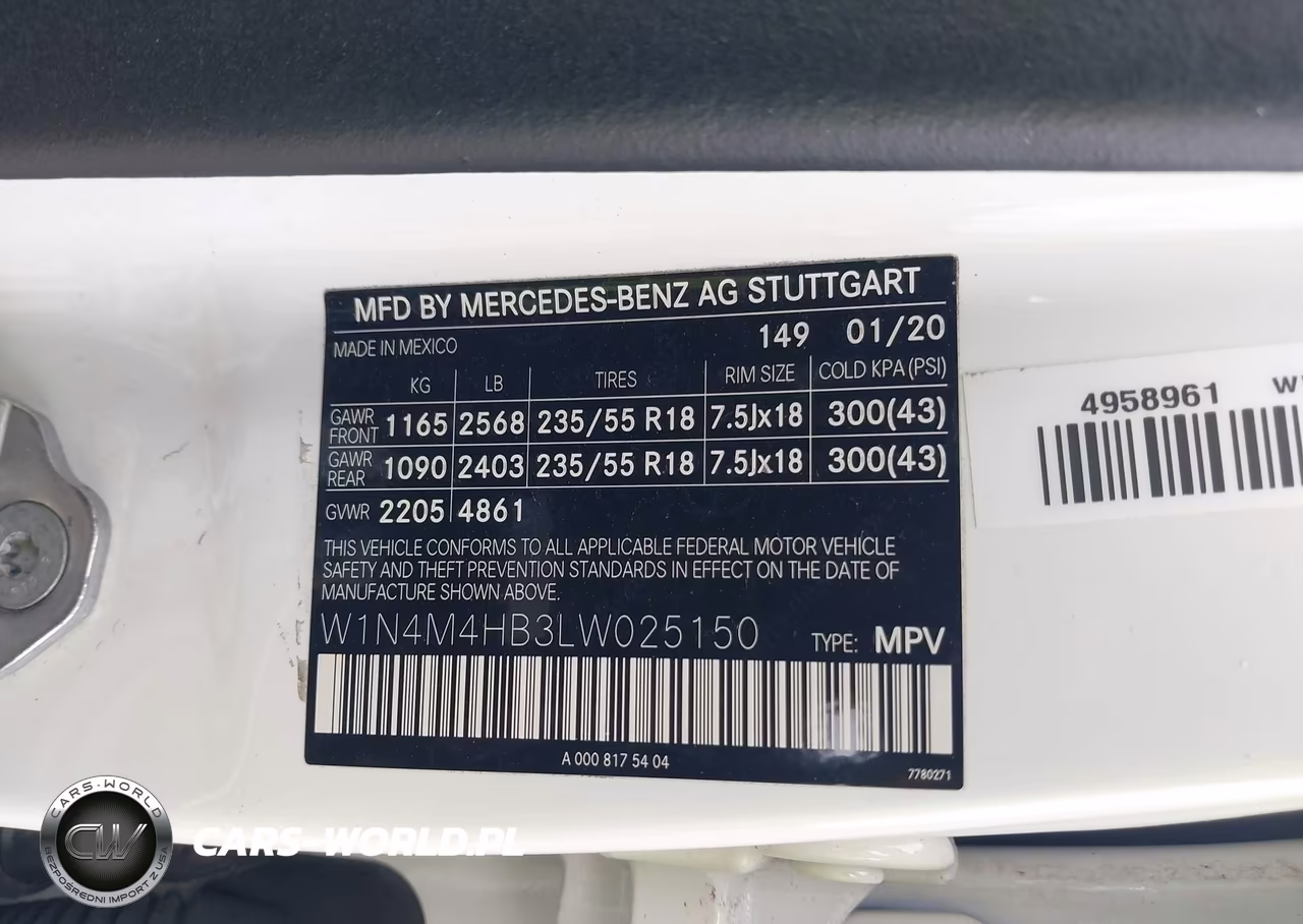 2020 Mercedes-Benz Glb 250 4Matic VIN:W1N4M4HB3LW025150 - 9