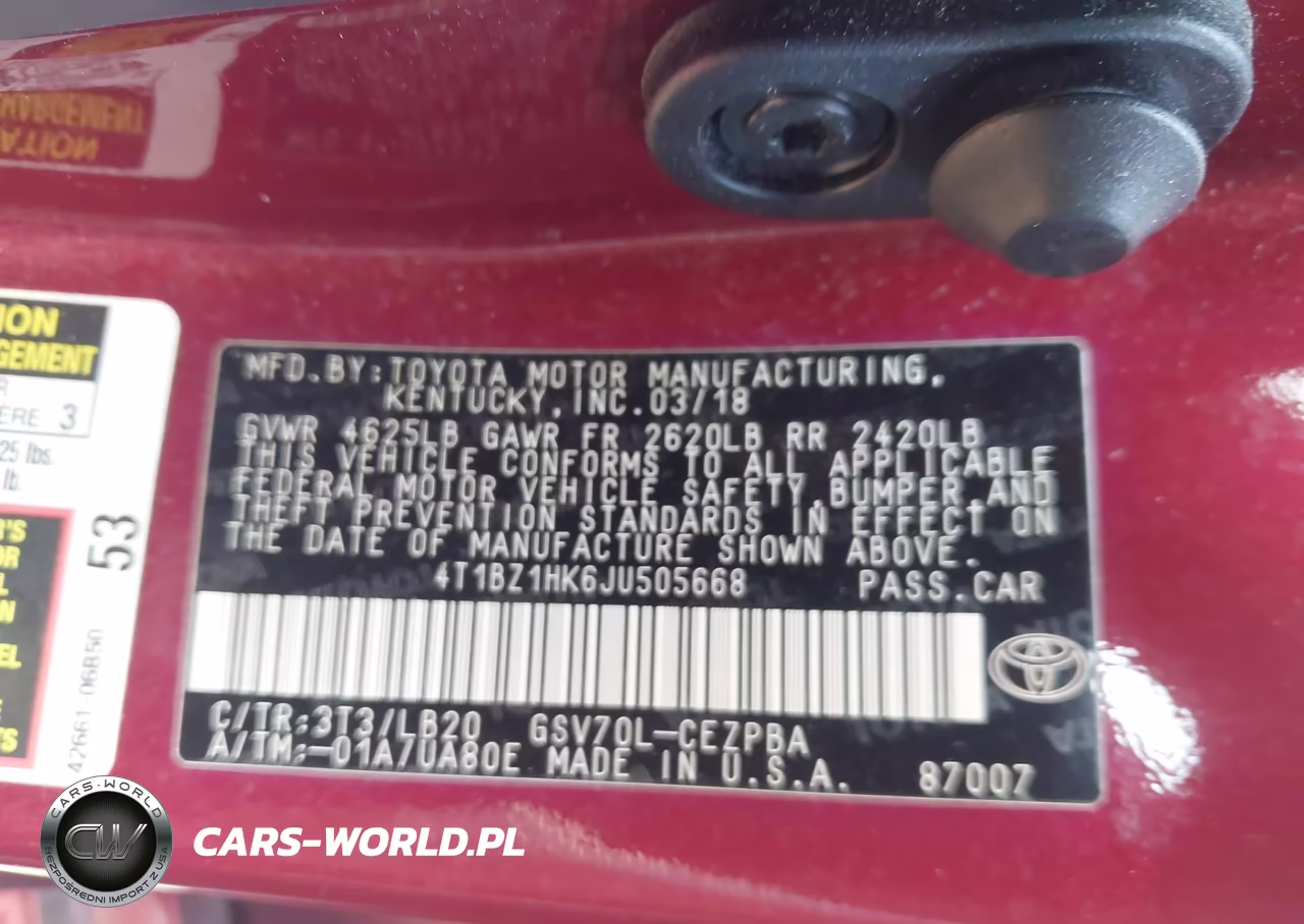 2018 Toyota Camry Xse V6 VIN:4T1BZ1HK6JU505668 - 9