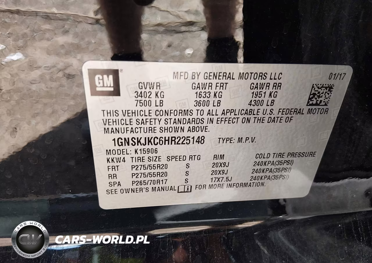 2017 Chevrolet Suburban Premier VIN:1GNSKJKC6HR225148 - 9