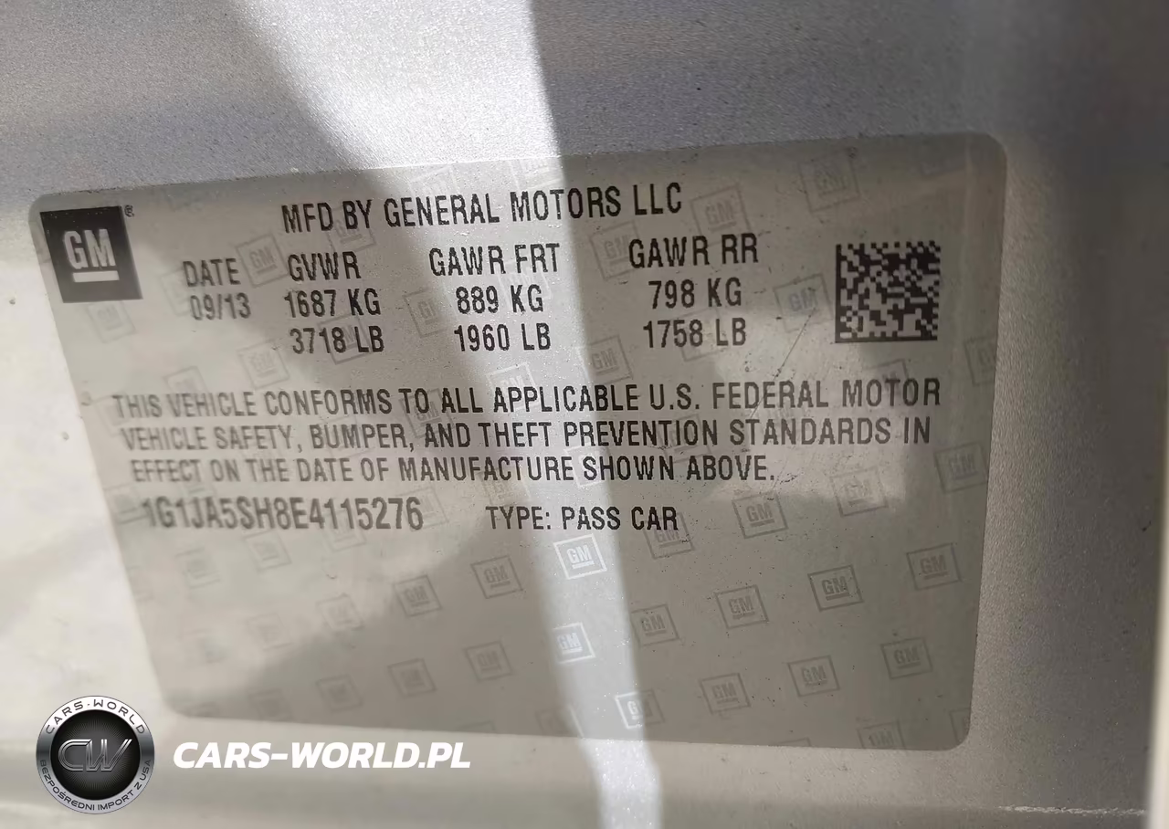 2014 Chevrolet Sonic Ls Auto VIN:1G1JA5SH8E4115276 - 9