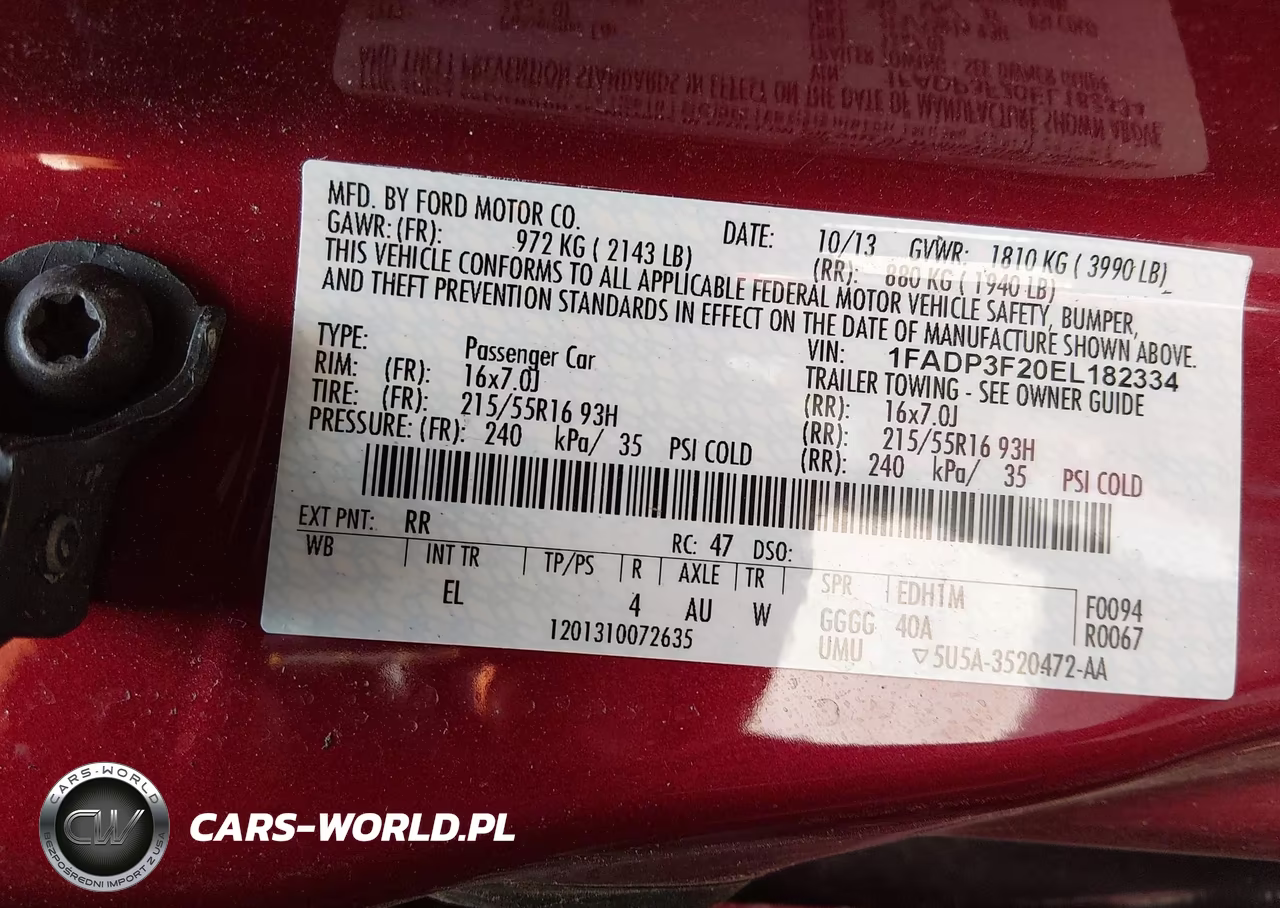 2014 Ford Focus Se VIN:1FADP3F20EL182334 - 9