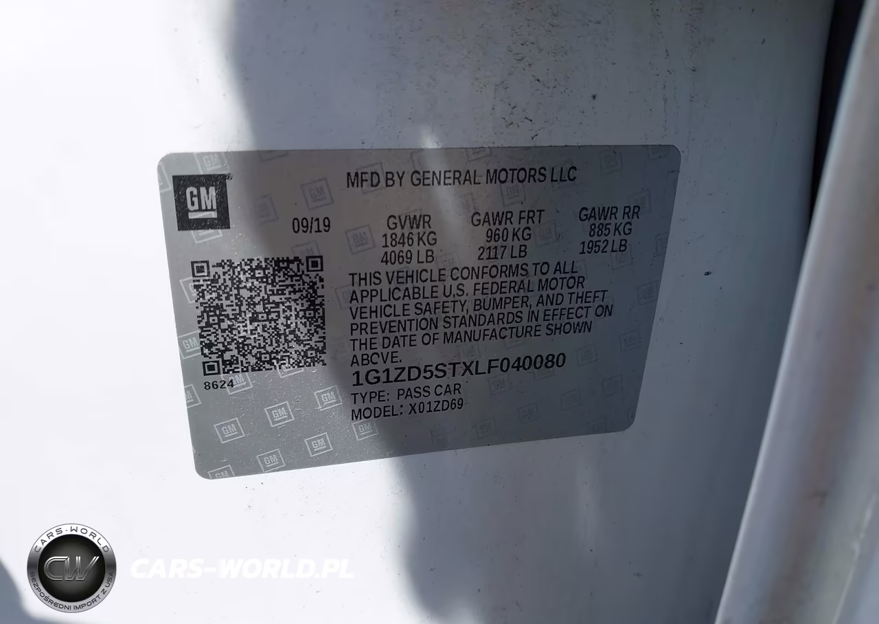 2020 Chevrolet Malibu Fwd Lt VIN:1G1ZD5STXLF040080 - 9