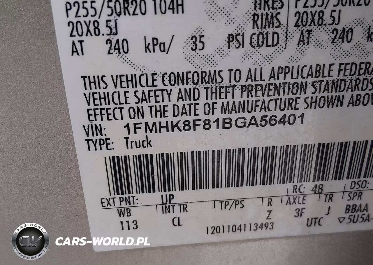 2011 Ford Explorer Limited VIN:1FMHK8F81BGA56401 - 9