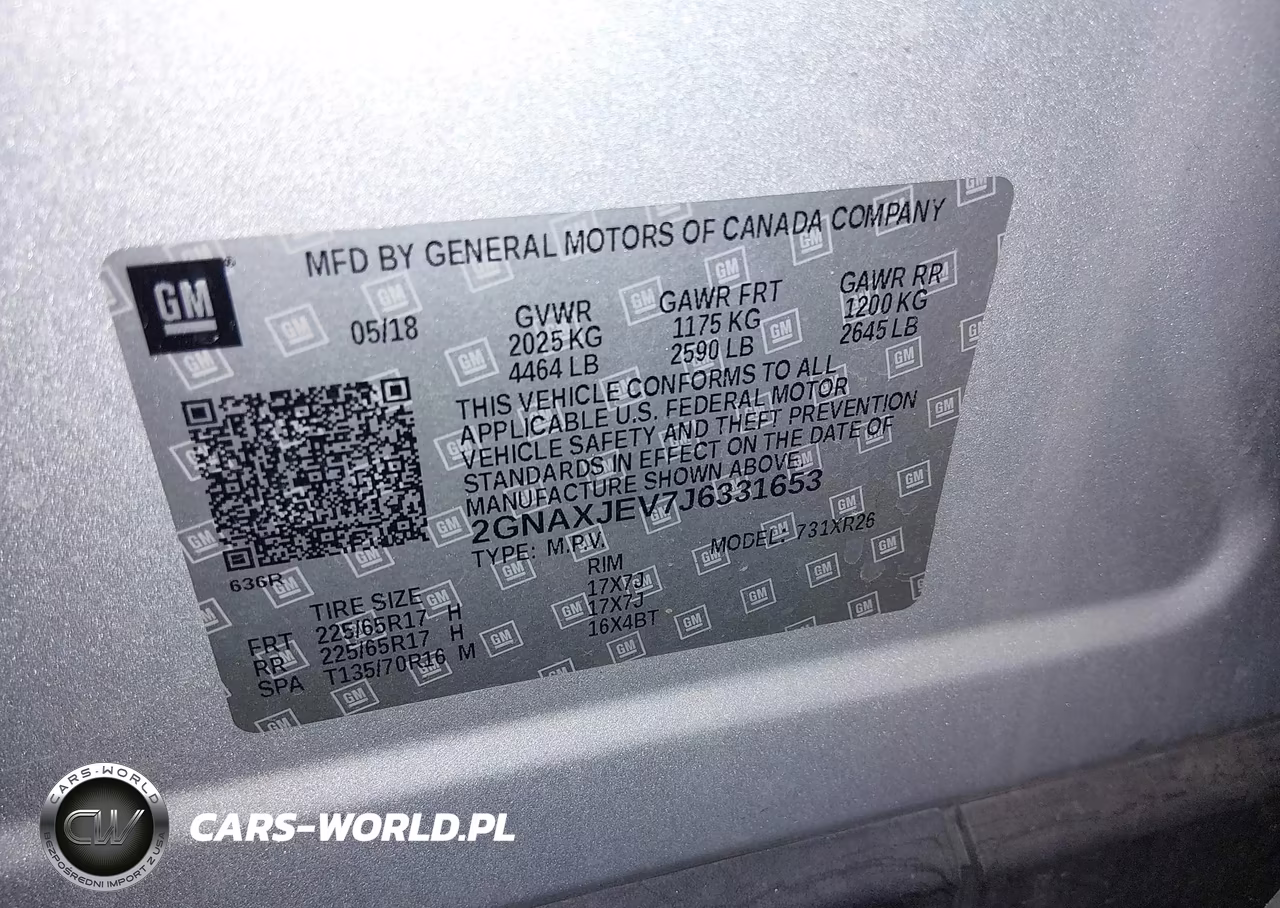 2018 Chevrolet Equinox Lt VIN:2GNAXJEV7J6331653 - 9