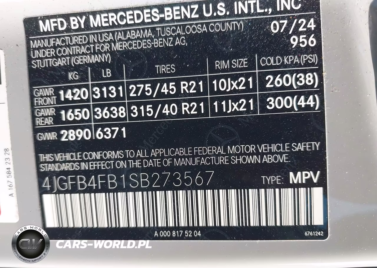 2025 Mercedes-Benz Gle 350 4Matic VIN:4JGFB4FB1SB273567 - 9
