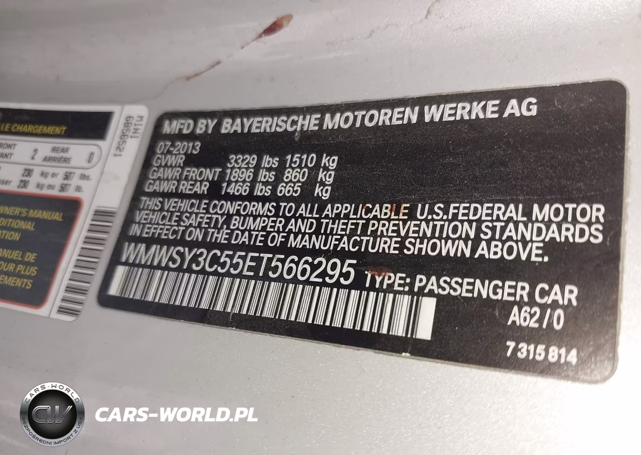 2014 Mini Roadster Cooper S VIN:WMWSY3C55ET566295 - 9