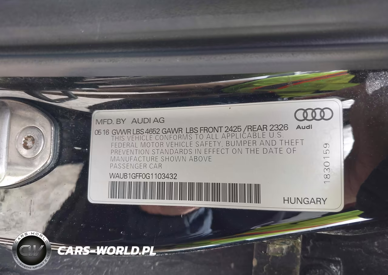 2016 Audi S3 2.0T Premium Plus VIN:WAUB1GFF0G1103432 - 9