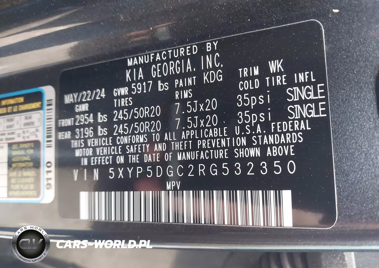 2024 Kia Telluride Sx X-Line VIN:5XYP5DGC2RG532350 - 9