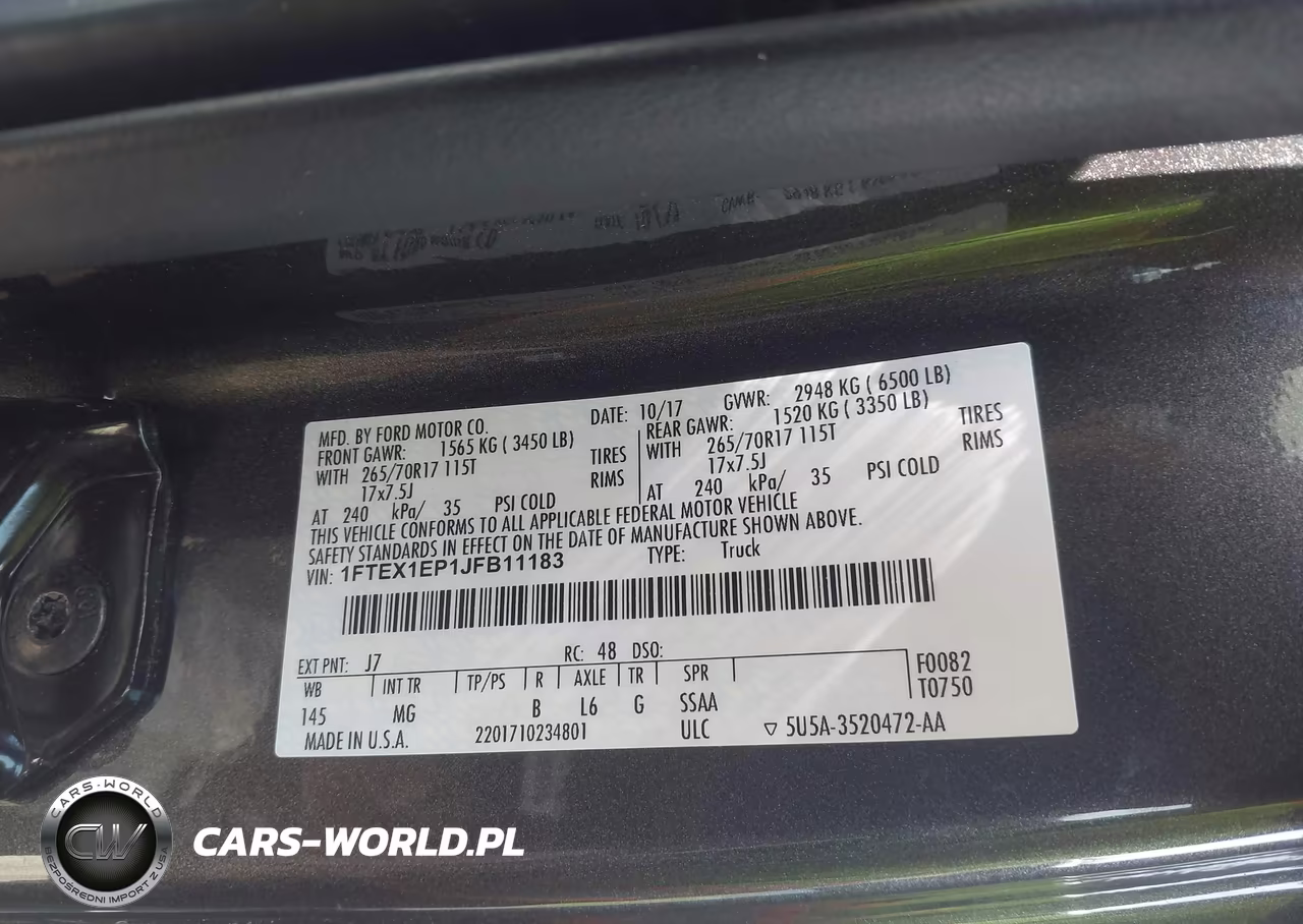 2018 Ford F-150 Xlt VIN:1FTEX1EP1JFB11183 - 9