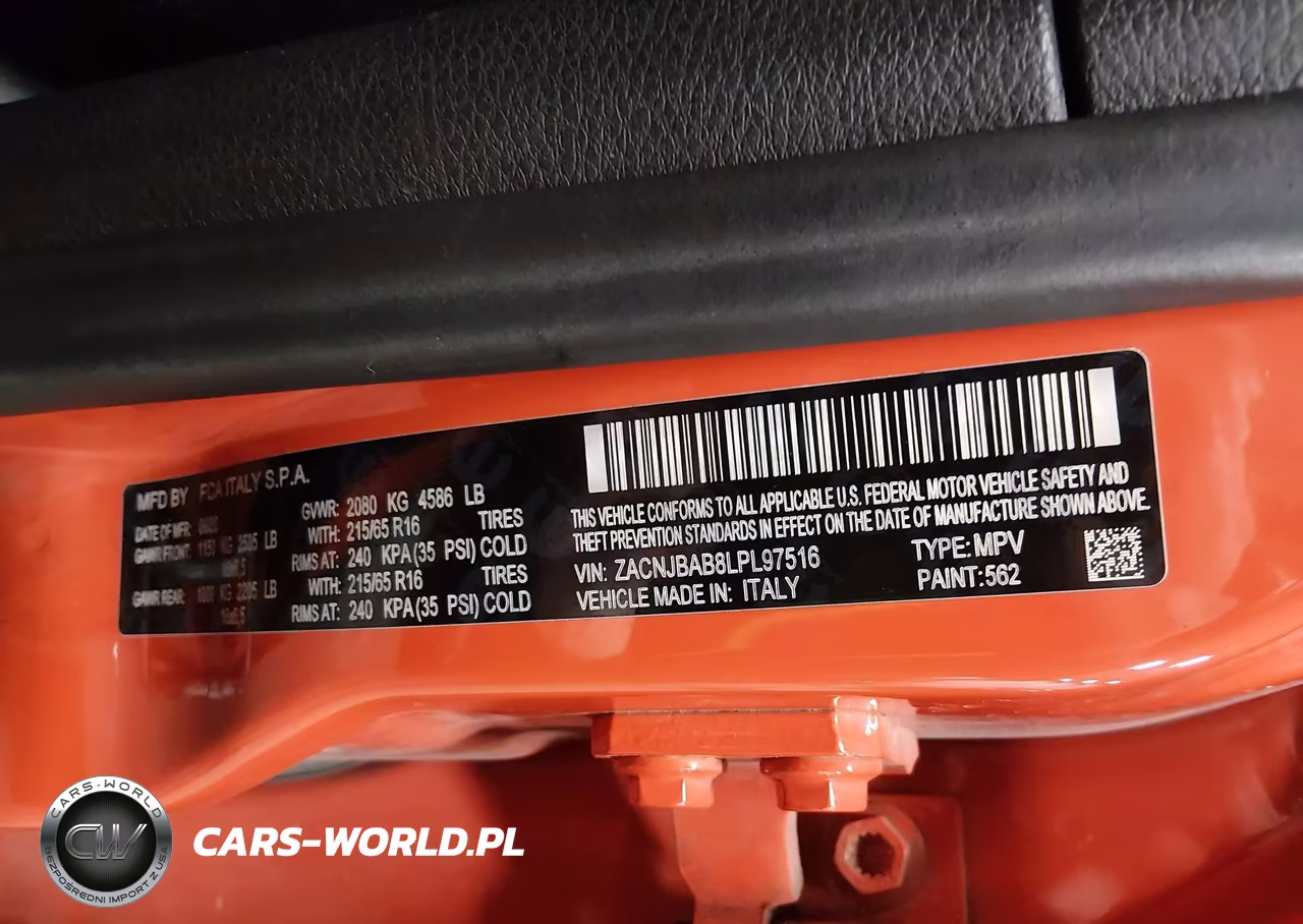 2020 Jeep Renegade Sport 4X4 VIN:ZACNJBAB8LPL97516 - 9