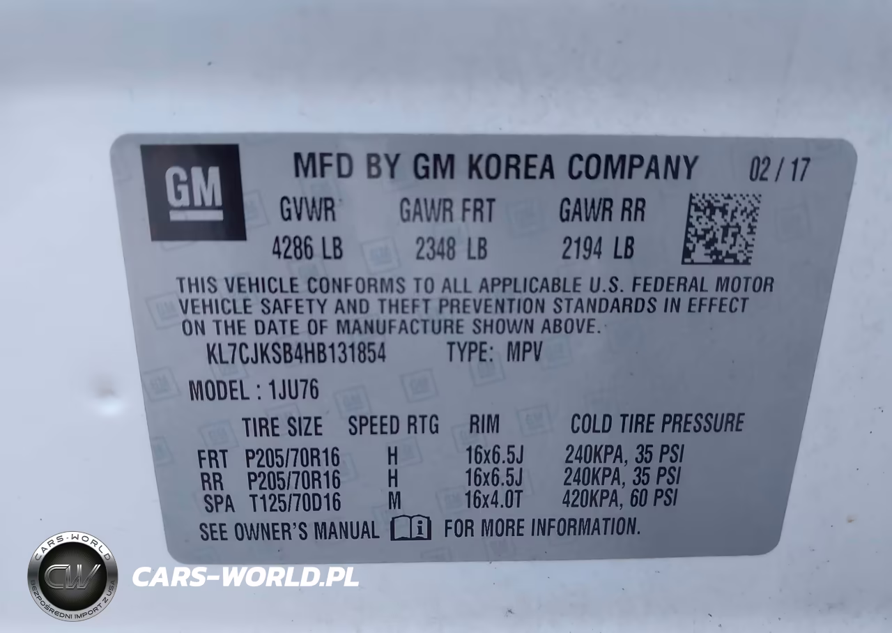 2017 Chevrolet Trax Ls VIN:KL7CJKSB4HB131854 - 9