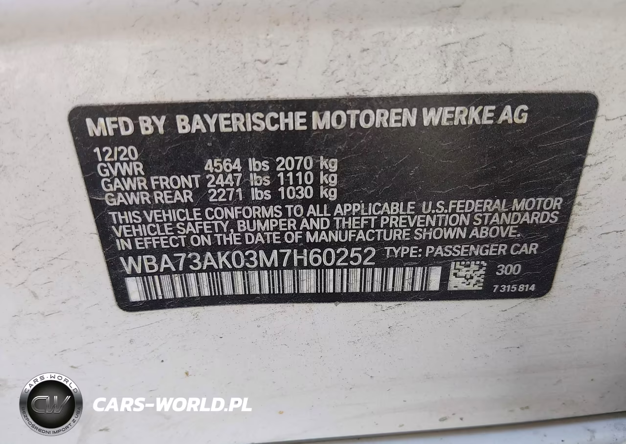 2021 BMW 228I Gran Coupe xDrive VIN:WBA73AK03M7H60252 - 9