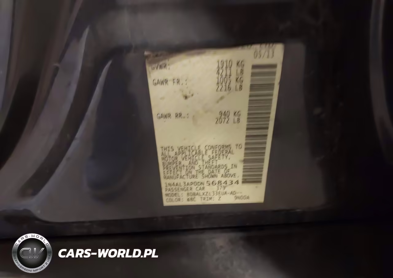 2013 Nissan Altima 2.5 Sl VIN:1N4AL3AP0DN568434 - 9