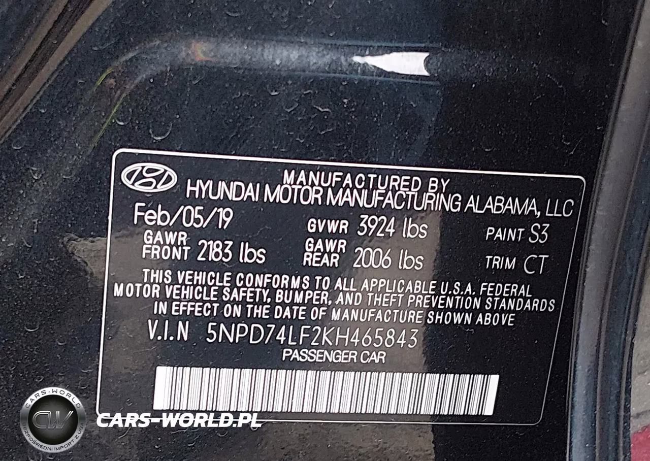 2019 Hyundai Elantra Se VIN:5NPD74LF2KH465843 - 9