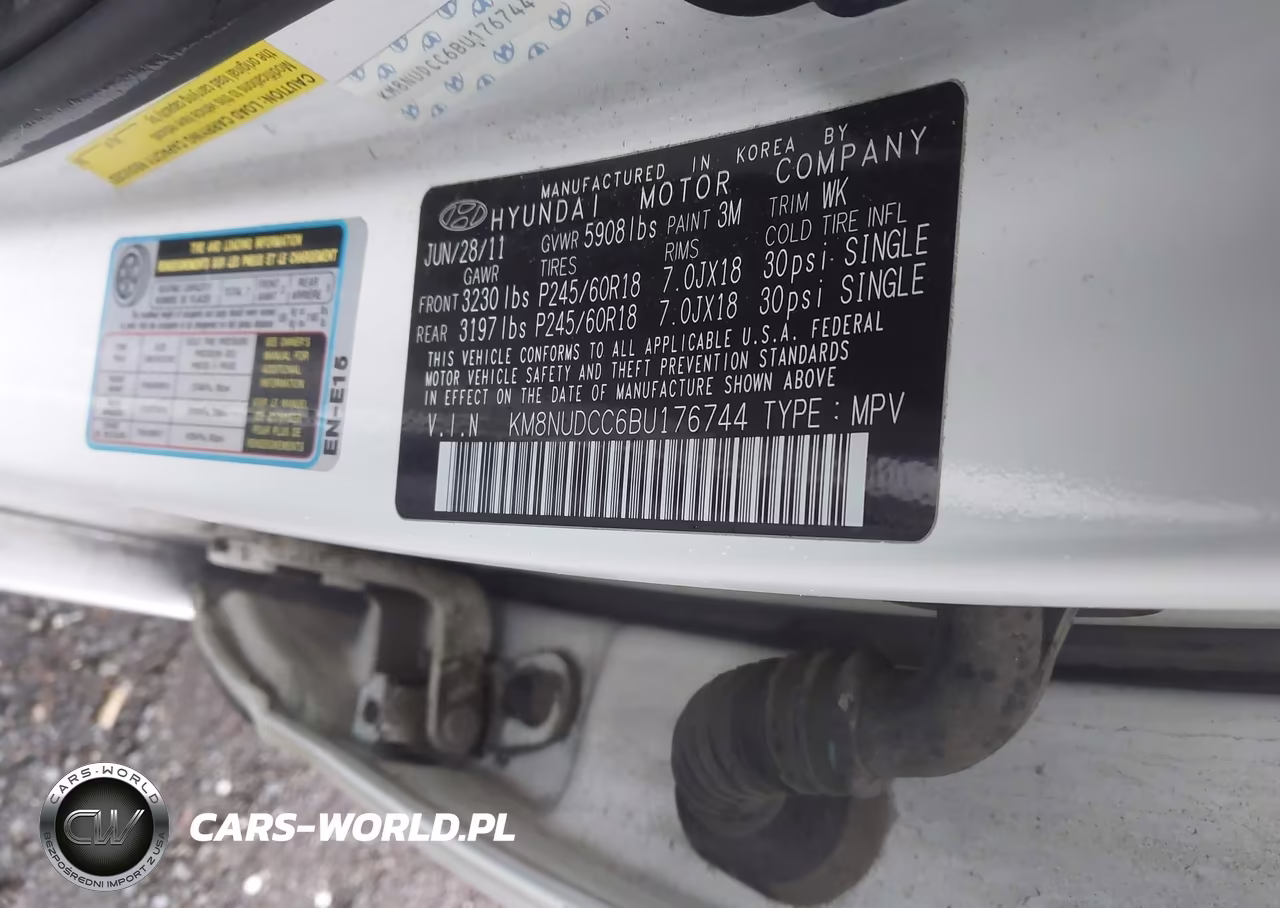 2011 Hyundai Veracruz Limited VIN:KM8NUDCC6BU176744 - 9