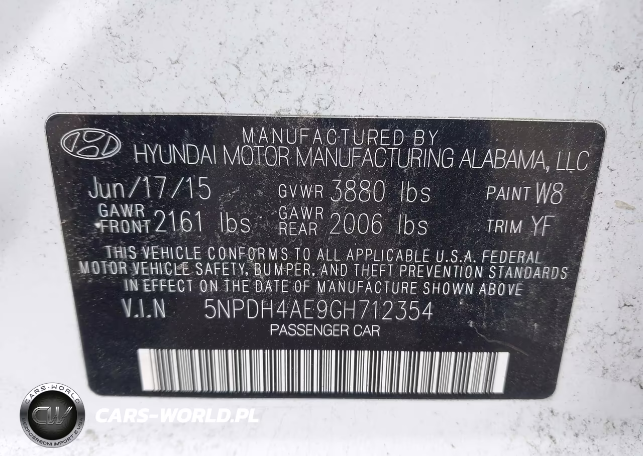 2016 Hyundai Elantra Se VIN:5NPDH4AE9GH712354 - 9