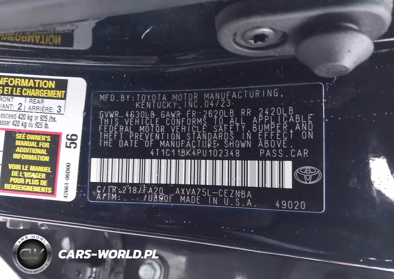 2023 Toyota Camry Le VIN:4T1C11BK4PU102348 - 9