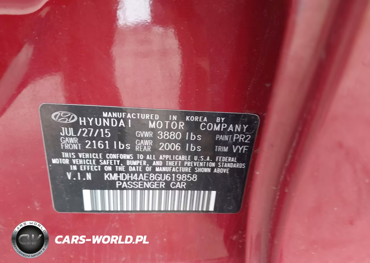 2016 Hyundai Elantra Se VIN:KMHDH4AE8GU619858 - 9