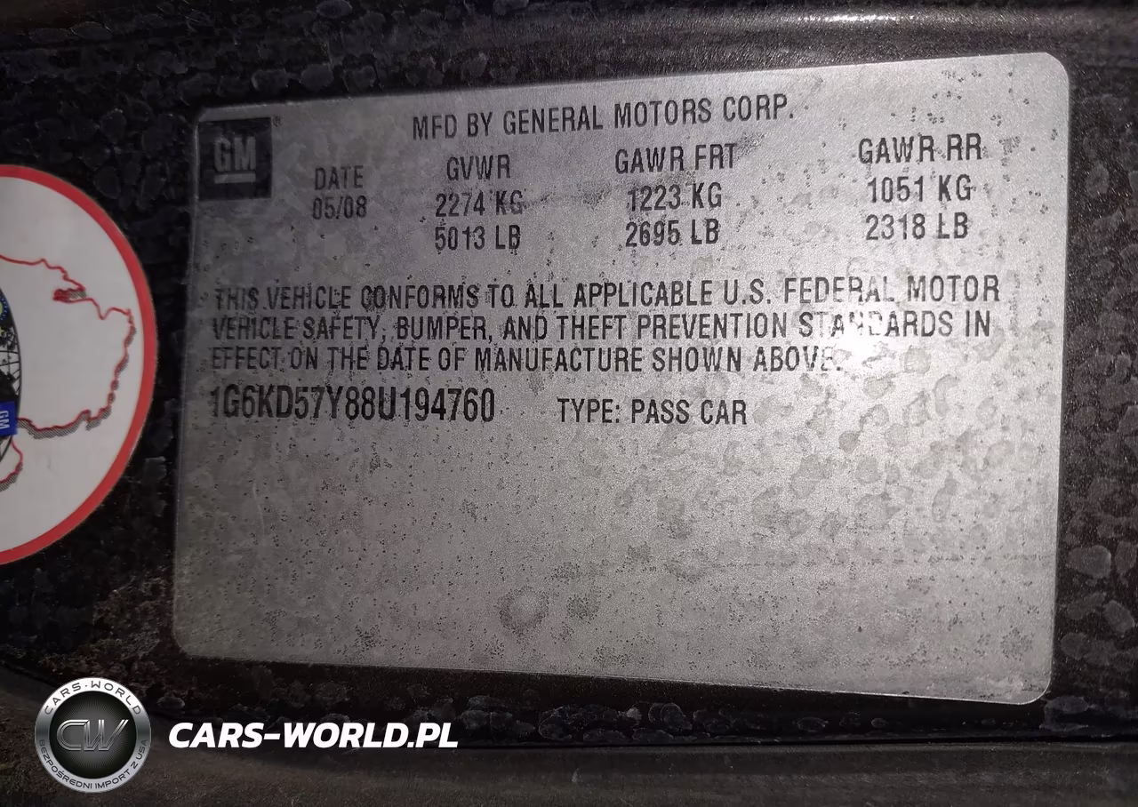 2008 Cadillac Dts 1Sc VIN:1G6KD57Y88U194760 - 9